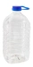 Превью №1 - Одноразовая продукция: Бутылка 5л прозрачная с пробкой и ручкой ПЭТ /пач.=35 шт.