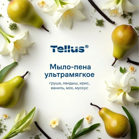 ТОРК: Tellus Мыло SC4 пена 1л Премиум Ультрамягкое прозрачное