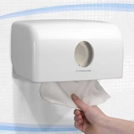 Kimberly-Clark: Диспенсер Аквариус для полотенец в пачках белый