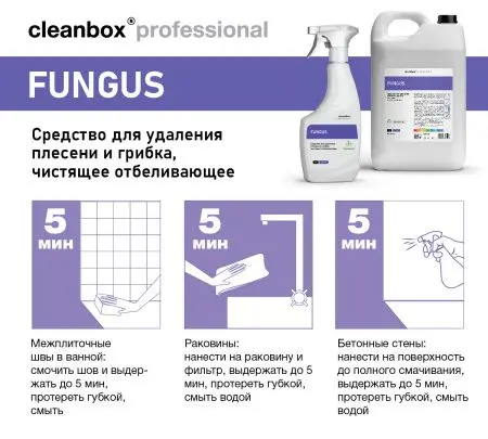 Vortex: FUNGUS 500мл Средство для удаления плесени и грибка (триггер)