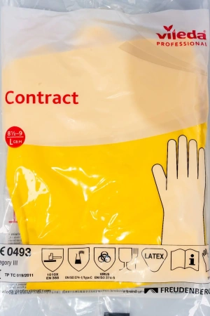 Vileda: Перчатки Контракт L резиновые